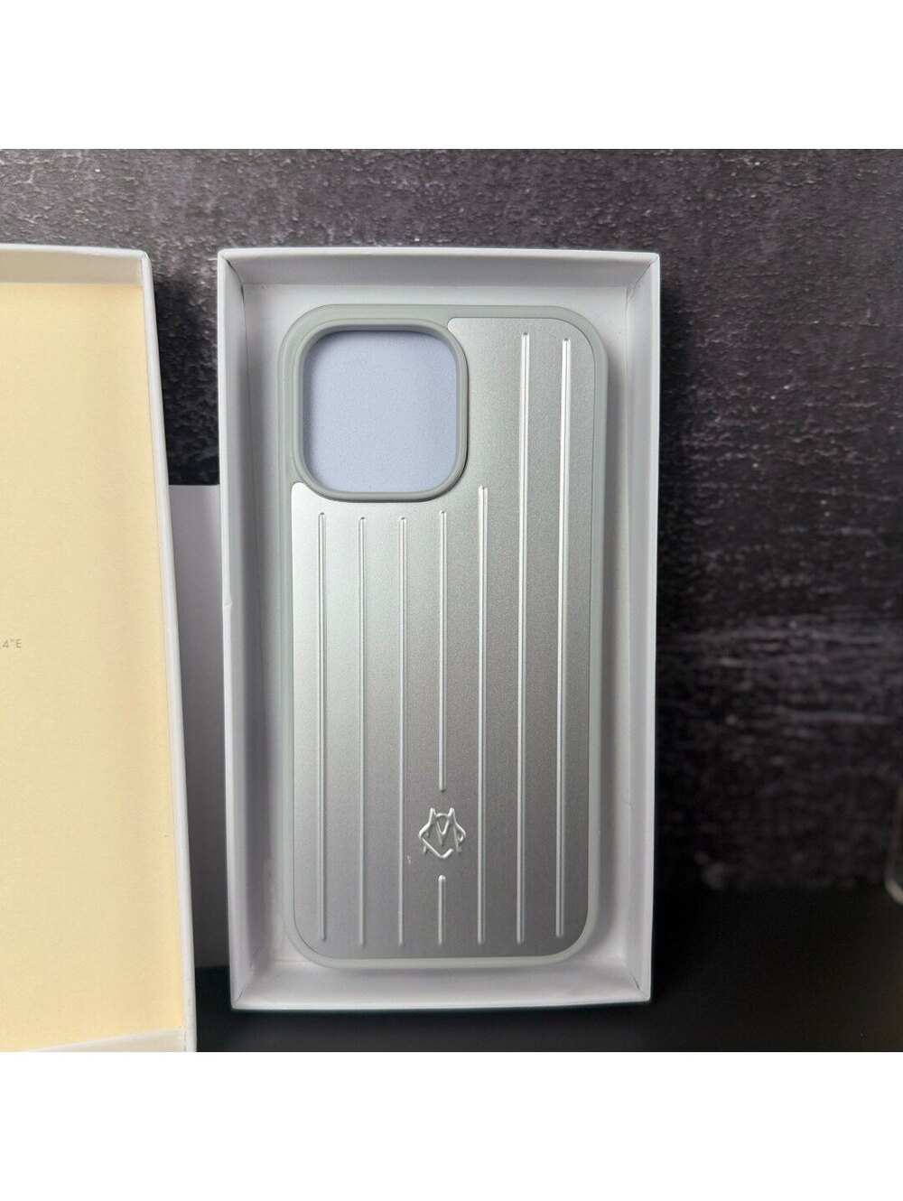 🛸 RIMOWA Silver iPhone 16 Pro Max Aluminum Metal Case Grooved Luggage Style - Picture 12 of 13
